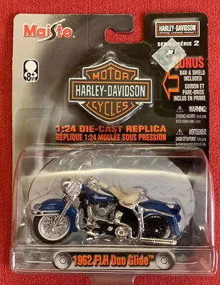 NEW Die Cast Model 1:24 Maisto Harley-Davidson 1962 FLH Duo Glide • $10