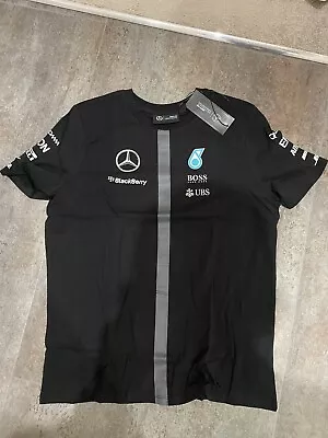 Mercedes Amg Petronas F1 Team Driver Tee Kids – Black - XL 164cm • £10