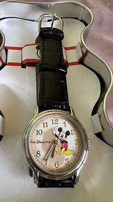 Vintage Rare Walt Disney World Mickey Mouse Watch New In Original Tin And Box • $69