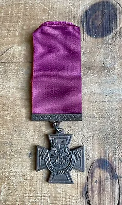 For Valour Victoria Cross Highest British Military Cross Medal  & Ribbon Copy • $75