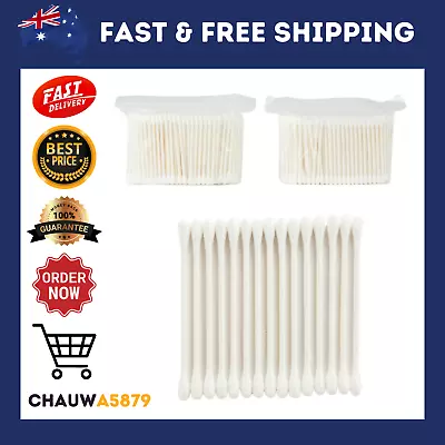 2 X 300 Disposable Wooden Handle Cotton Swab Ear Buds Q-Tip Makeup Cosmetic • $3.38