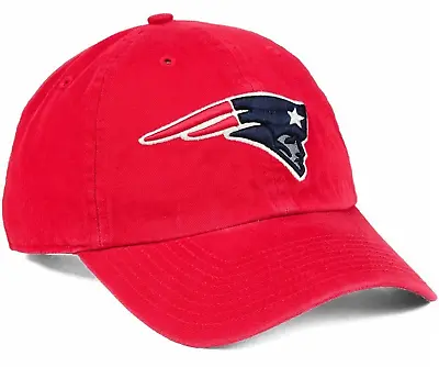 New England Patriots NFL Authentic '47 Clean Up Red Adjustable Cap NEW • $14.99