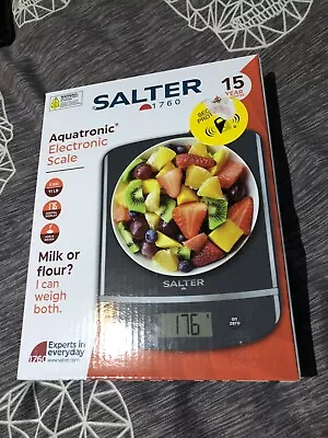 Salter Aquatronic ELECTRONIC KITCHEN SCALE - For Solid Food & Liquids • £10