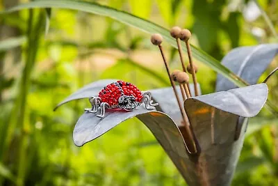 £5.95 • Buy Handmade Beaded Ladybird