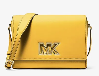 MICHAEL KORS Mimi Medium Leather Messenger Bag • $199