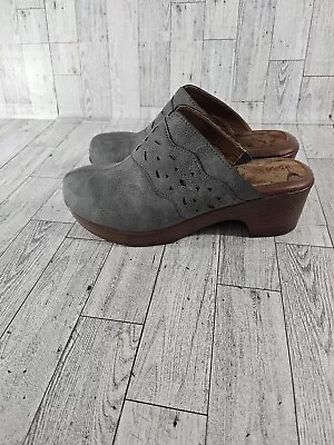 BOC Womens Gray Clog Mule Shoes Heel Slip On Size 9 M • $24