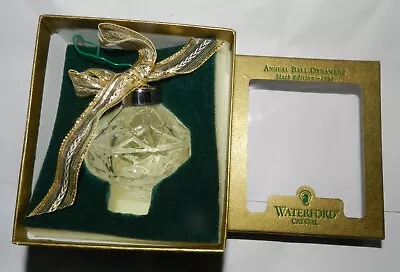 £28.71 • Buy 1997 Sixth Edition Annual Ball Christmas Ornament By Waterford Crystal In Box