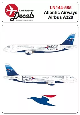 Lima November Decals 1/144 144-585 - Atlantic Airways Airbus A320 • £6.99