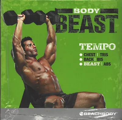 SEALED Beachbody Body Beast Tempo Bonus Strength Workout DVD CHEST TRIS BACK BIS • $64.99