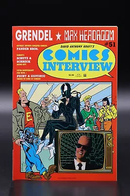 Comics Interview (1983) #51 Grendel Pander Bros Cover Max Headroom Comico NM- • $15