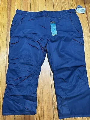 Arctix Men's  Snowsports Dark Blue Cargo Ski Pants  Inseam 30” Black 3XL • $39.99