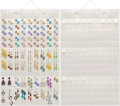 JJYHEHOT Jewellery Holder Organiser Wall Mounted Holds Up To 300 Earrings Stand • £16.45