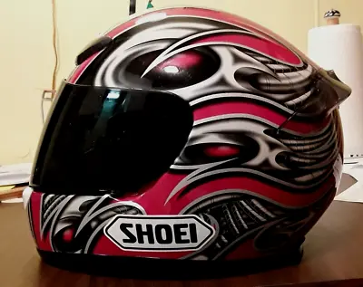 SHOEI RF-1000 Motorcycle Racing HELMET Size L 59-60 Cm SERPENT ENTRAILS Design • $135