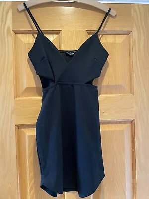 Misguided Short Black  Cut-out  Dress  Size 8 - Excellent Condition Never Worn • £3.50