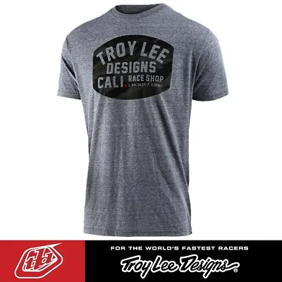 Troy Lee Designs Block Works Grey Snow T-Shirt - MTB & MX - Mens TLD Tee • $24.89