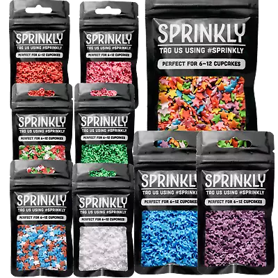 £16.99 • Buy Edible Matt Stars Cake Decoration Sprinkles Cupcake Toppings