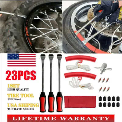 Steel Tire Spoon Lever Iron Tool Kit Professional Motorcycle Tire Changing Tool • $17.65