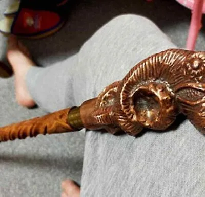 Antique Style Designer Octopus Head Handle Wooden Walking Stick Vintage Cane • $36.24