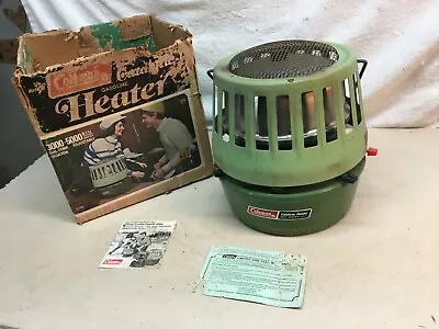 Vintage Coleman Catalytic Heater  Dial-Temp 3000-5000 BTU W/Box FREE SHIP • $80.99