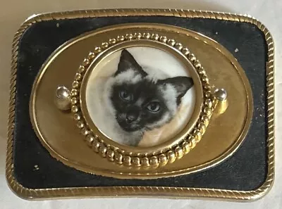 Vintage Siamese Cat Belt Buckle￼ • $25.99