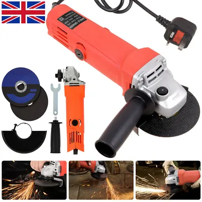 1200W 115mm Angle Grinder Electric Grinding DIY Hand Tools + 2x Grinding Wheel • £19.89
