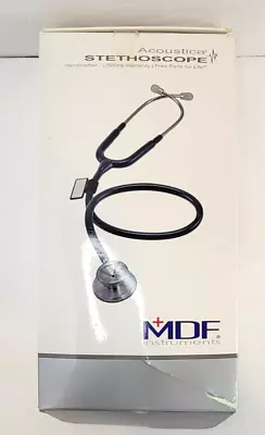 Acoustica Stethoscope Dual Head MDF Instruments 747XP - Black - Latex Free • $20.92