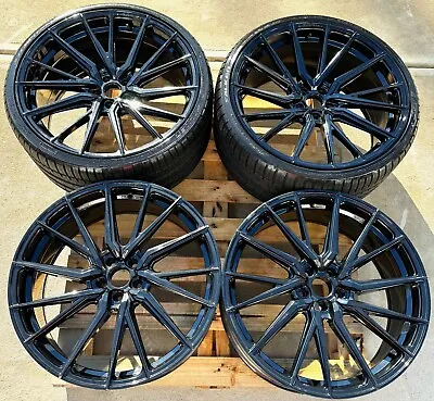 22  Inch Vossen HF4-T Gloss Black Staggered Wheels 22x10.5 22x.9 • $3175