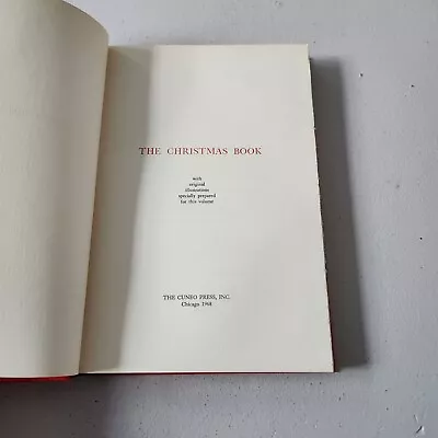 Cuneo Christmas Book John F Cuneo Red Hardcover Vintage 1968 • $6.37