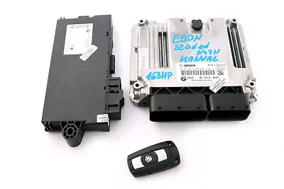 £127.50 • Buy BMW E90 E91 LCI N47N 320d Ed ECU KIT DDE CAS 3 Key 8512047 Manual