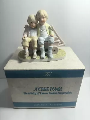 Vintage Figurine BROTHERS By Frances Hook. Roman Inc Made In Mexico1983 With Box • $29.99