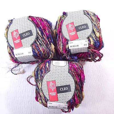 NEW Muench Yarns Cleo Set 3 Skeins Color M 381149 Metallic Blend Multicolor • $42