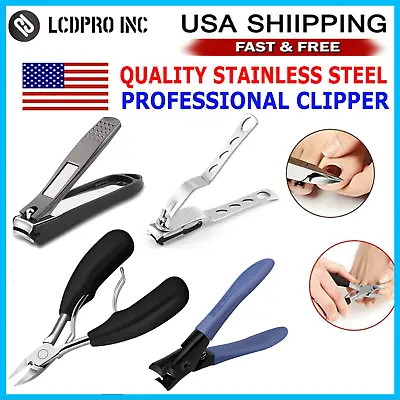 Extra Large Toe Nail Clippers For Thick Hard Nails Cutter Heavy Duty Stainless • $6.44