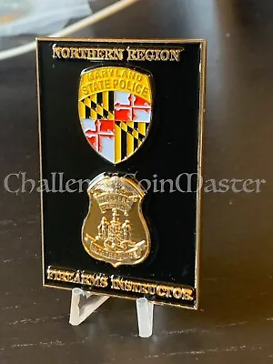E10 Maryland State Police Firearms Instructor Challenge Coin • $28.99