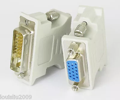 1pc DVI-D To VGA Digital Dual Link Male 24+1 To VGA D-sub 15 Pin Female Adapter • $1.69