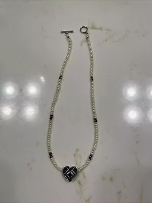 Mignon Faget Pearl Heart Necklace • $99.99