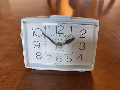 Vintage Westclox Blue Dualite Electric Alarm Clock Model 22286 Works • $15