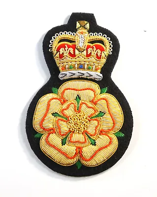 Queens Lancashire Regiment Deluxe Gold Bullion Wired Veterans Blazer Badge • £8.99