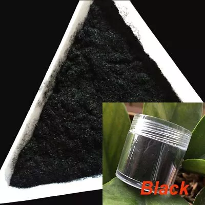 Black Nail Velvet Powders - 10ml Fuzzy Flocking Nylon Powder Manicure Decoration • $14.48