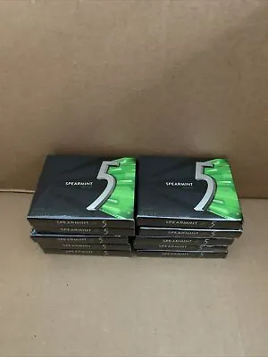 5 Gum Spearmint Rain  10 Pack Flavor Sugar Free | 15 Sticks Per Pack EXP 05/24 • $12