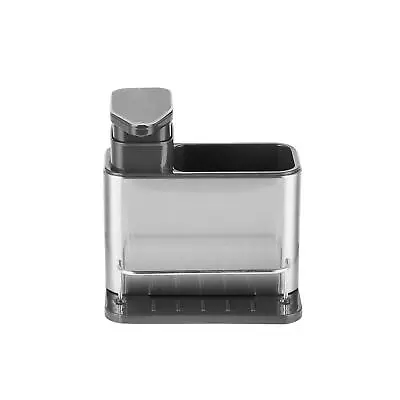 Sink Caddy With Washing Liquid Holder In Sliver And Black • £10.49