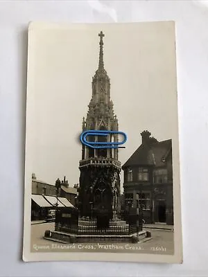 Queen Eleanor’s Cross Waltham Cross 1953 Street View RPPC • £2.35