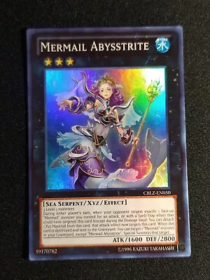 Yugioh - Mermail Abysstrite CBLZ-EN050 Unlimited Edition Edition Super Rare NM • $3