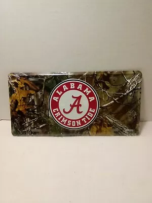 Alabama Crimson Tide Realtree Camo Aluminum Metal License Plate Sign Tag • $17.50