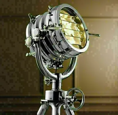 Vintage Nautical Floor Lamp Spot Light 70  Big Royal Master Search Replica... • $527.12