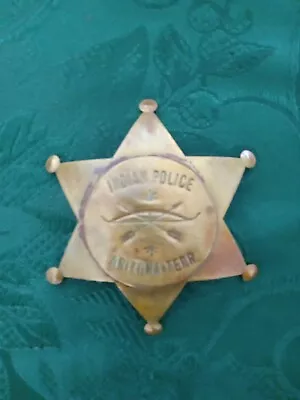 Antique Indian Police Arizona Territory Brass Badge-Original 3  • $199