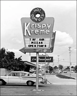 1960's Krispy Kreme Photo 8X10 - Donut Doughnut  • $7.95