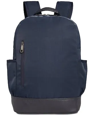 Alfani Navy Laptop Backpack Mens Faux Trim OSFA REG • $11.78