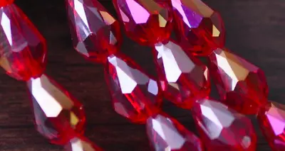 £2.49 • Buy Czech Glass Crystal Faceted Teardrop Beads Pear Rhinestone 4X6, 6x8,8X12,10X16mm