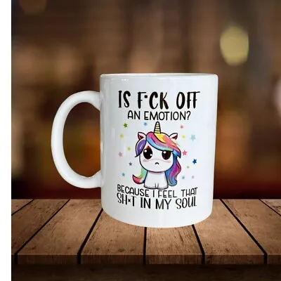 Unicorn Mug Rude Mugs Swear Mug Offensive Mug Work Bestie Gift Coffee/Tea • £8.95