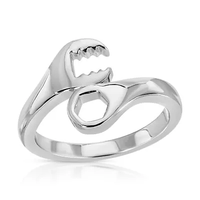 Sterling Silver 925 Wrench Ring Unisex Mechanical Tool Jewelry Bikers Ring R103 • $31.99